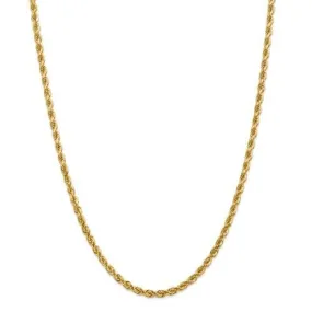 4.00mm Gold Rope Chain Necklace