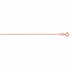 10K Rose Gold Rope Chain