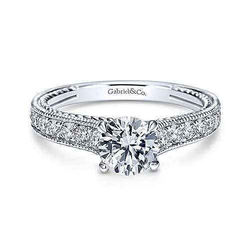 14k White Gold Engagement Ring - ER8823W44JJ