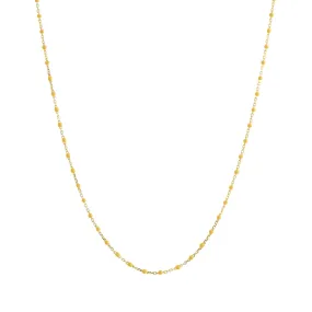 18" Marigold Tiny Dot Chain Necklace