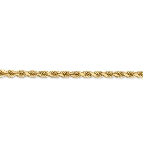 4.00mm Gold Rope Chain Necklace