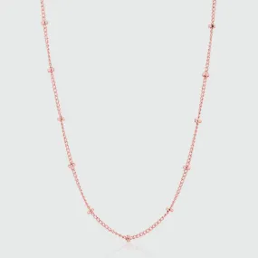 Barbican Rose Gold Vermeil Beaded  Chain