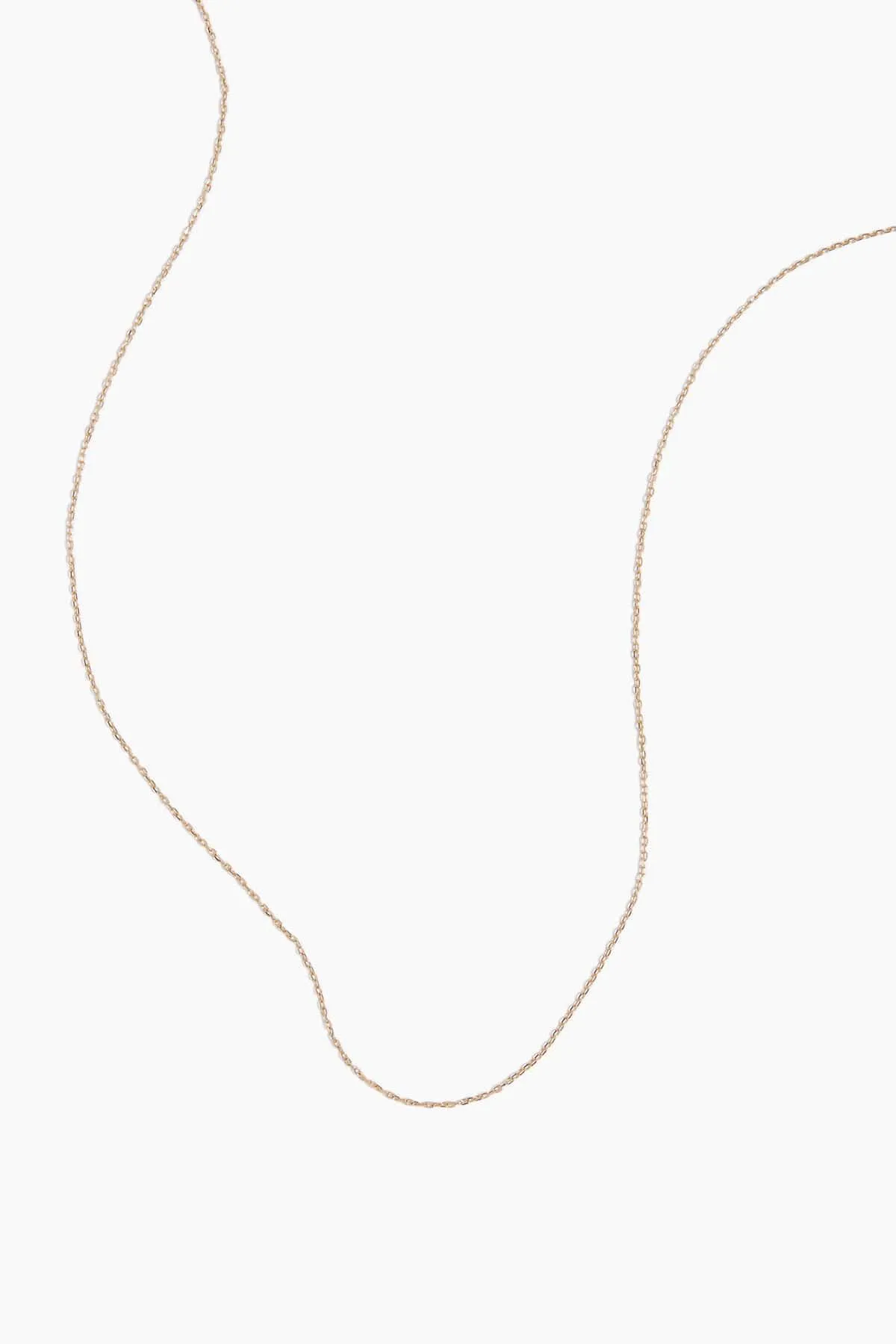 Diamond Cut Cable Chain in Yellow Gold - 16"