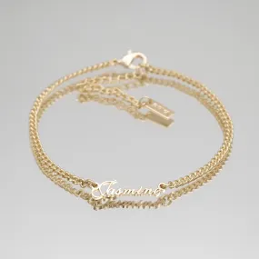 Siena Name Anklet